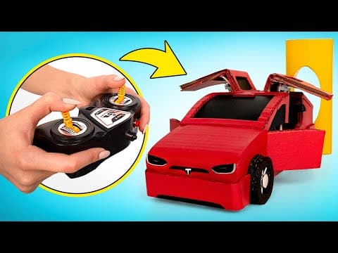 How to make cardboard electric car model
