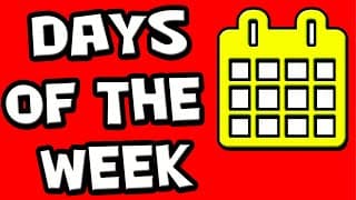 7 DAYS OF THE WEEK for TODDLERS! (Educational Videos for Preschoolers)