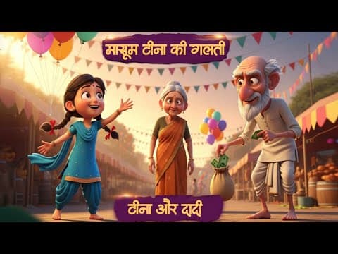 टीना और दादी | बच्चों की नैतिक कहानी | Kids Story in Hindi | Moral Story for Kids | Kids Katha #kids
