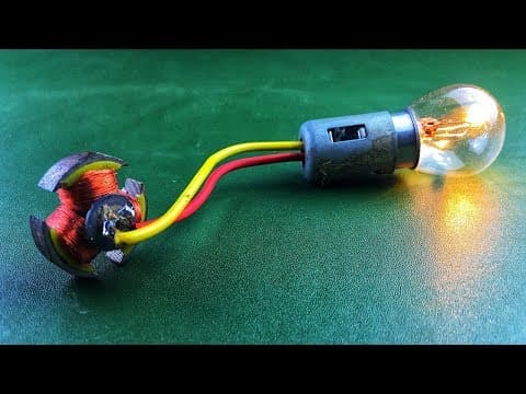 Experiment Electric Motor Science Project Self Running DC Motor With Magnet New Free Energy 100%