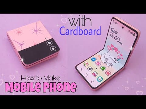How to make Folding Mobile Phone with cardboard and paper DIY Paper Mobile Phone DIY Paper Craft