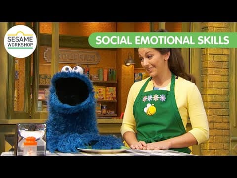 Nina Helps to Handle Cookie Monster's Tantrum - Social Emotional Skills