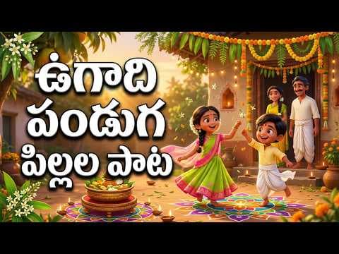 ఉగాది పండుగ పాట | Best Telugu New Year Kids Animation | Ugadi Story Rhymes