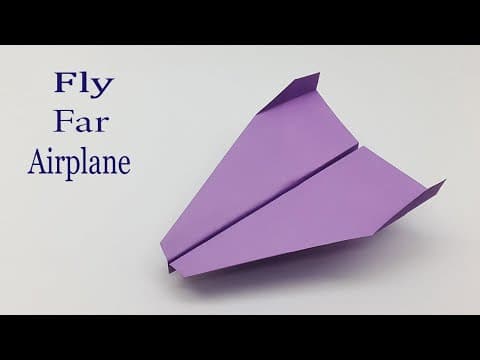 How to Make a Paper Plane That Flies Far and Far  Paper Airplanes