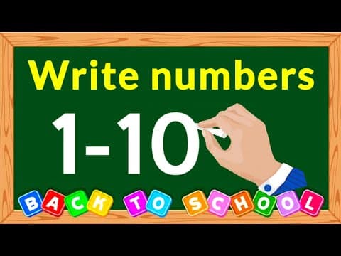 How to Write Numbers 1-10 | write numbers 1-10 | How to Write Numbers 1234 | Kids Learning Numbers