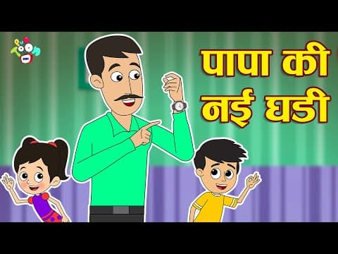 पापा की नई घड़ी - Father's Day special | Hindi Story | Hindi Cartoon | हिंदी कार्टून | Puntoon Kids