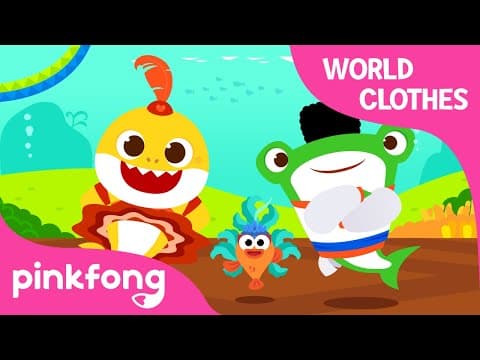 World Clothes with Baby Shark | Around the World with Baby Shark
