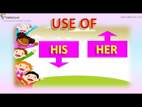 Learn the use of His and Her l Use of pronoun l Basic English grammar for kids