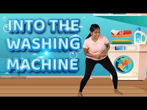 Fun Yoga Warm up for Kids | Into the Washing Machine | Yoga Guppy with Rashmi Ramesh