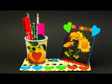 Diy Pen Holder With Photo Frame