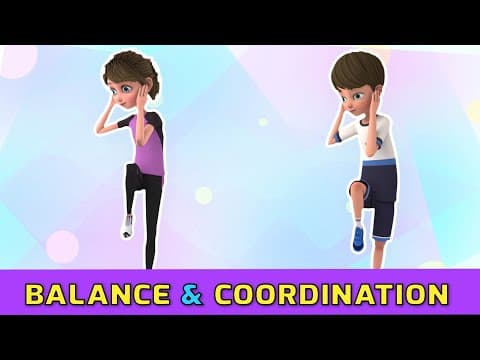 SIMPLE AT-HOME EXERCISES TO IMPROVE KIDS BALANCE AND COORDINATION | Kids Exercise
