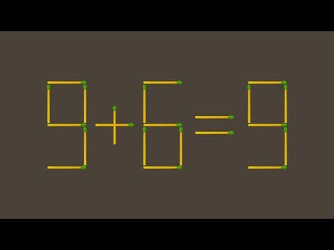 Matchstick puzzle Math | Solve the equation with just 1 move