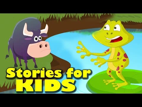Short Stories For Kids | The Frog And The Ox | Stories With Moral For Children | By Anon Kids