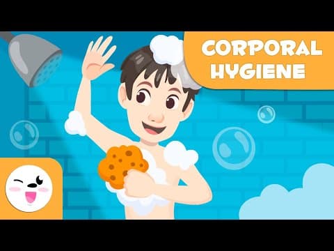 Personal hygiene for kids - hygiene habits - showering hand washing tooth brushing face washing