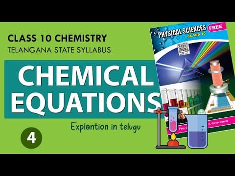 Chemical Equations Explanation in Telugu | Chemistry | Part-4