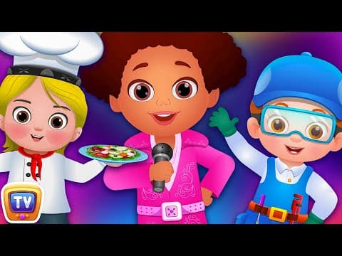 What do you want to be? Jobs Song - Professions Part 2 - ChuChu TV Nursery Rhymes & Songs for Babies
