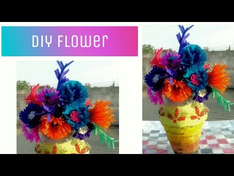 how to make flower for vase, how to make origami flower; flower decoration