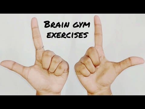 Brain gym | simple brain boosting exercises | brain exercises easy
