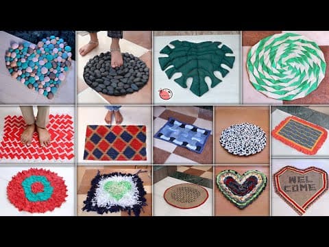 13 DIY, How to Make Door mat From Old Clothes ! Best Out of Waste