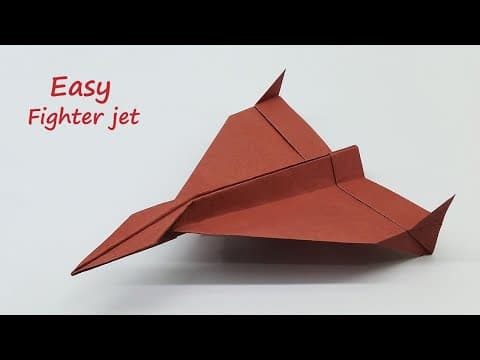 Easy Paper Jet Fighter Plane  How To Make an Amazing Paper Jet Fighter Airplane