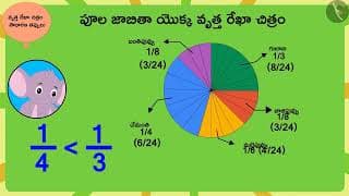 వృత్తరేఖా చిత్రాలు (పై-చార్ట్ ) | Part 3/3 | Chapati chart (Pie Chart)