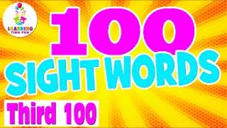 100 SIGHT WORDS for KIDS! (100 Fry Words List) - Sight Words Learning Video for Children