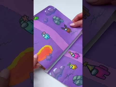 Among us cardboard game in 1 minute