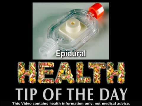 Pain management during delivery (health short)