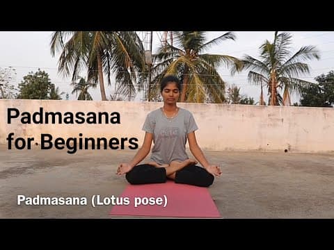 Padmasana for beginners - how to do lotus pose - benefits - contraindications