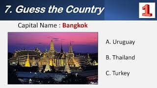 Guess the Country by Capital (Part-3) | Country and its capital,