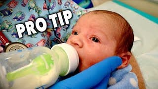 HOW TO HOLD A BOTTLE When Feeding a Newborn Baby