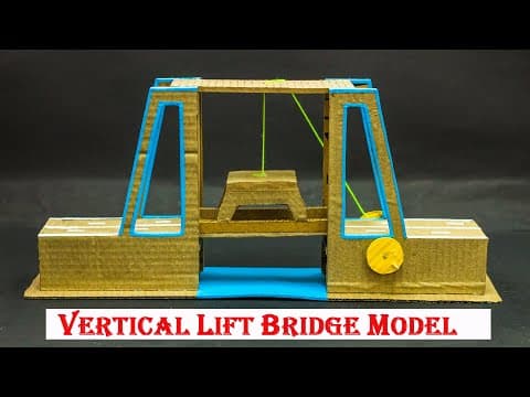 Science Projects | Vertical Lift Bridge Working Model