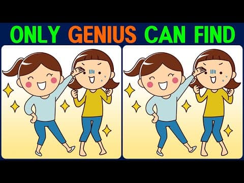 Puzzle / Find the Difference │ Improve your concentration and improve your brain health!