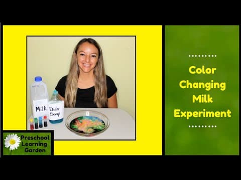 Color changing milk experiment