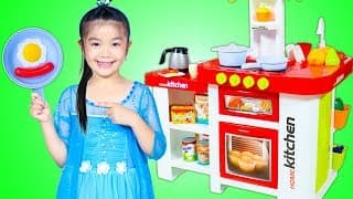 Hana Cooks Pretend Food with Kitchen Toy Set