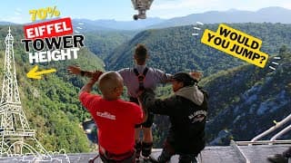 What its like jumping off the worlds highest bungee bridge Bloukrans South Africa