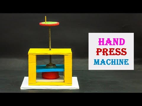 Winning Science Fair Projects | Hand Press Machine