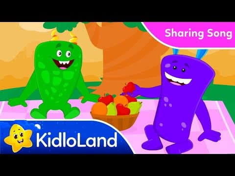 Sharing Song for Kids - Teach Good Habits - Chomping Monsters Good Habits Songs