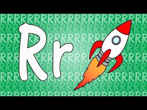 Letter r song for kids - words that start with r - animals that start with r