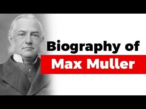 Biography of Max Muller, Sanskrit scholar and philologist, Professor of Sanskrit at Oxford
