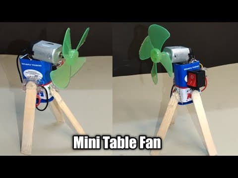 Mini Table Fan for cool Air | mini DC portable fan | how to make mini portable table fan Diy