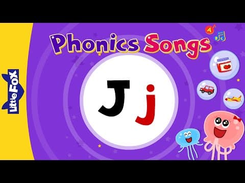 Letter jj - new phonics songs - little fox - animated songs for kids