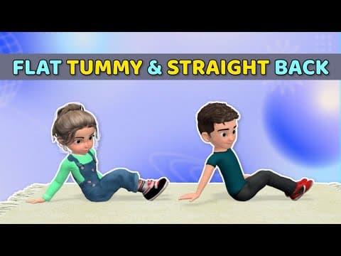 7 CORE EXERCISES FOR KIDS – FLAT TUMMY & STRAIGHT BACK