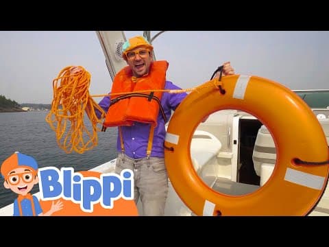 Blippi explores boats for kids - educational videos for children