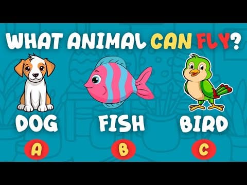 Guess the Animal, Color & Fruit! | Fun Quiz Game for Kids & Toddlers