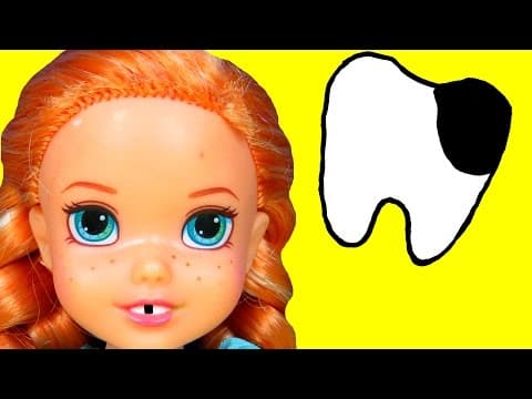 Sugar Bugs ! ANNA toddler at the Dentist !-Little ELSA is there too