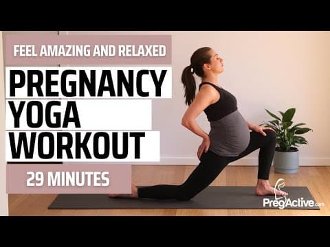 Pregnancy yoga for 2nd and 3rd trimester workout 2