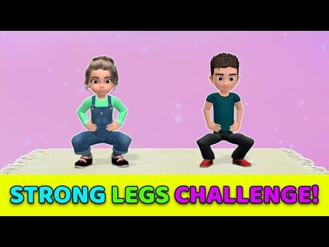 3-DAY STRONG LEGS CHALLENGE - KIDS EXERCISES AT HOME