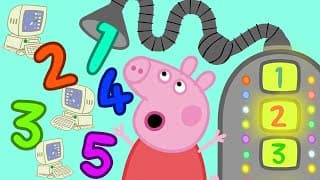 Peppa Pig Counting with Beep Bop Boop  Learning Videos for Toddlers | Learn with Peppa Pig