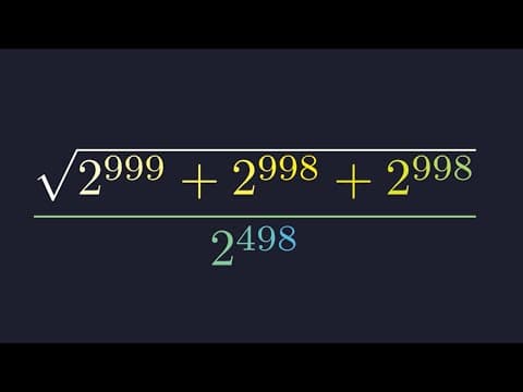 Can You Solve This INSANE Exponent Problem? | No Calculator!